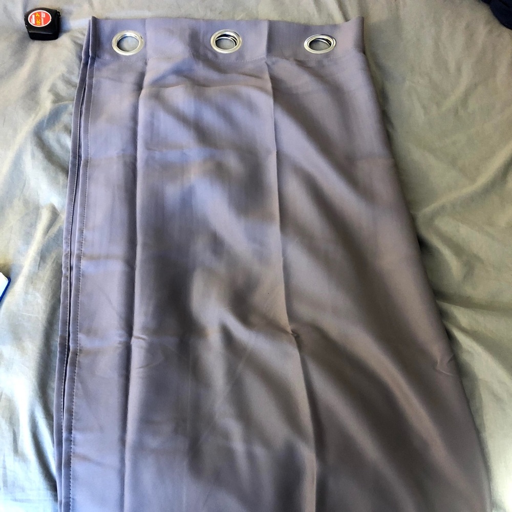 Grey curtains- BLACK OUT